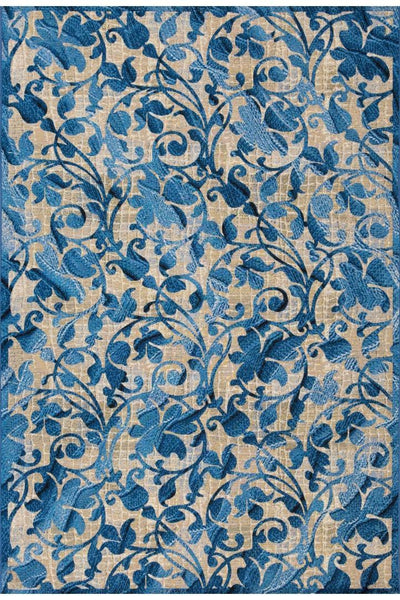 Mexico Floral  Rug - 105 Blue