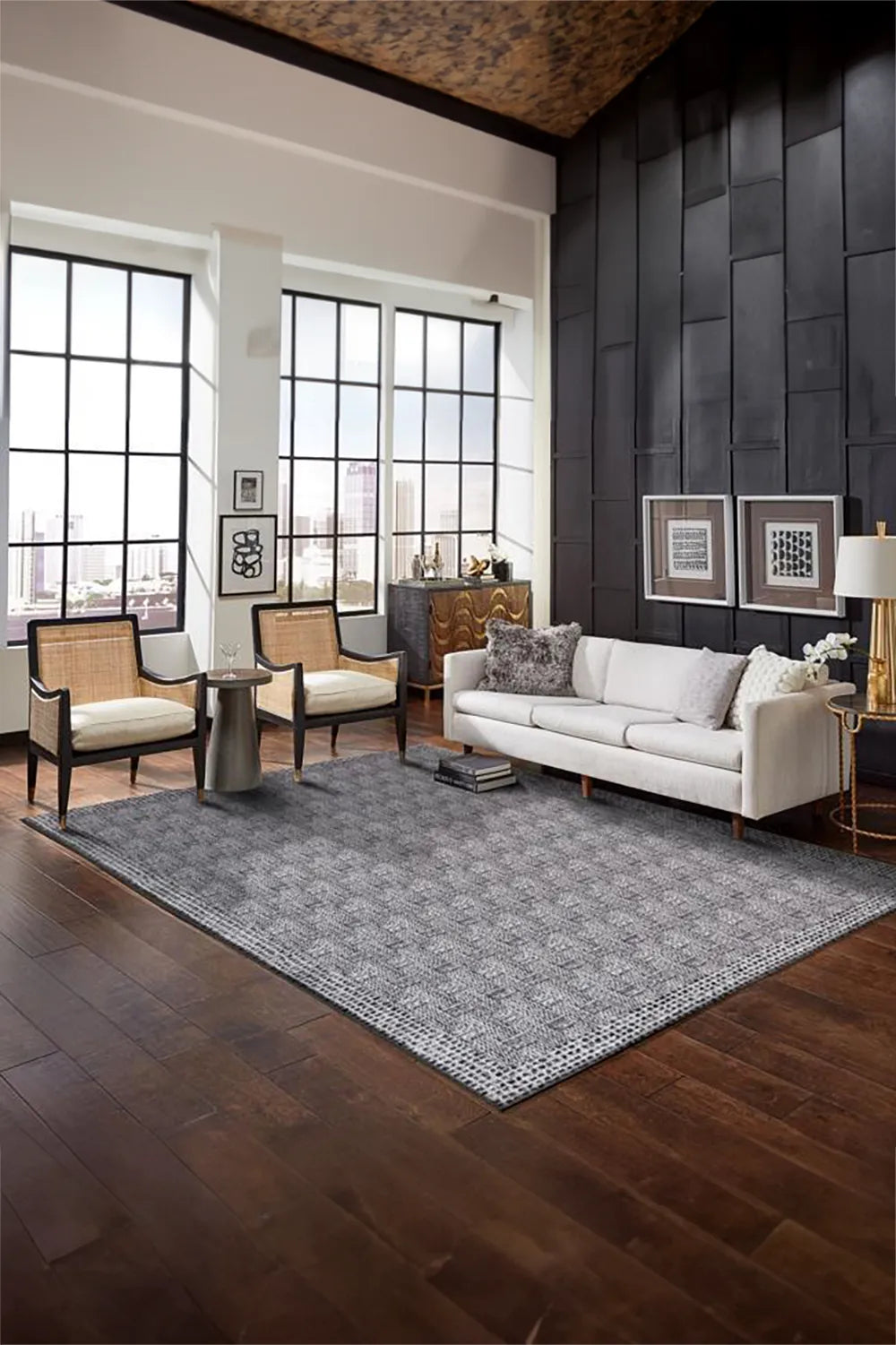 Mexico contemporary Rug - 101 Grey