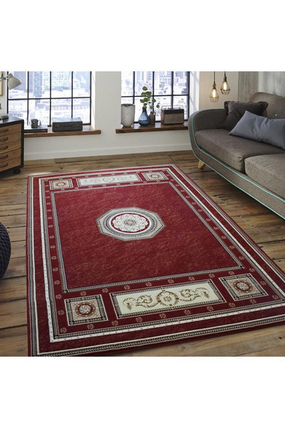 Milano Traditional Medallion Rug - 115 Red