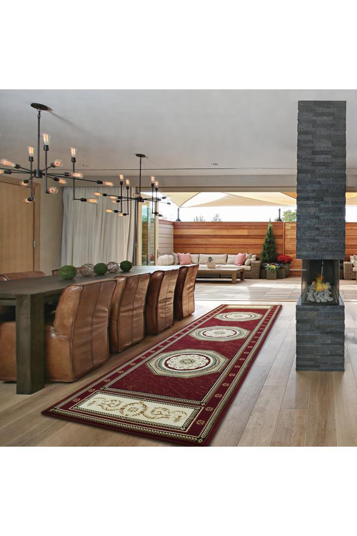 Milano Traditional Medallion Rug - 115 Red
