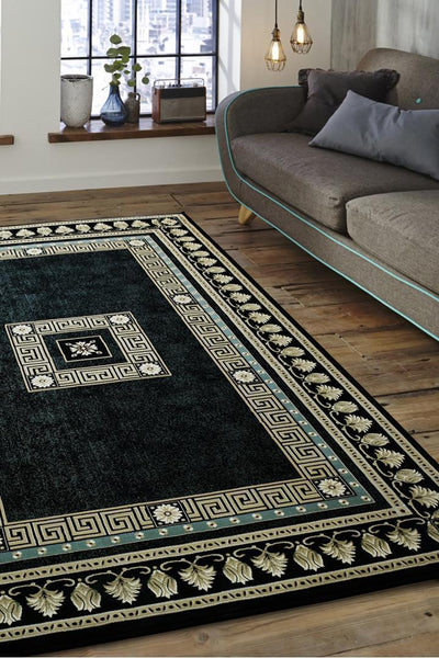 Milano Traditional Medallion Rug - 107 Blue
