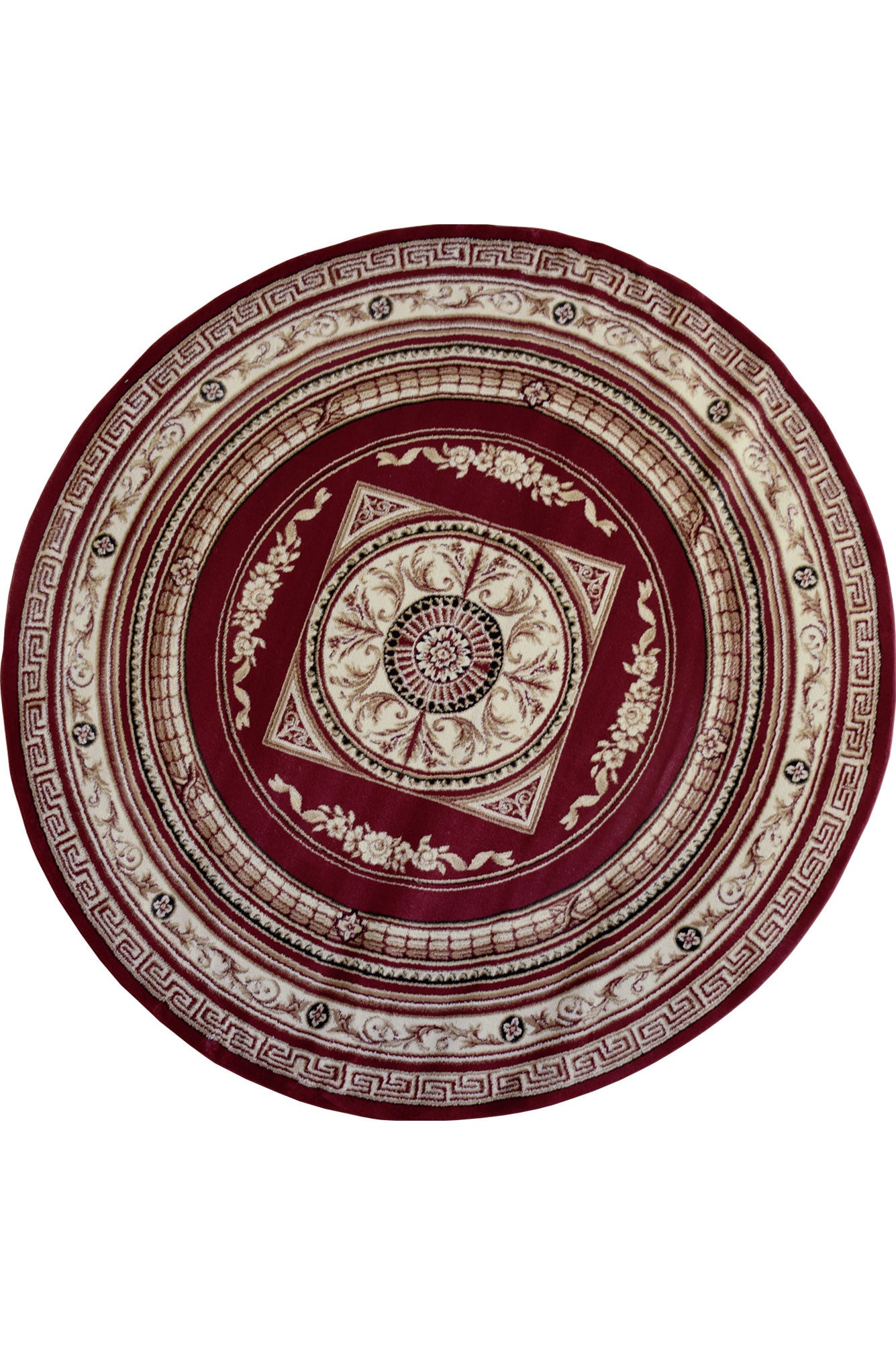 Minnesota Traditional Medallion Rugs 2852A-Red-Cream | Buy Rugs Online ...