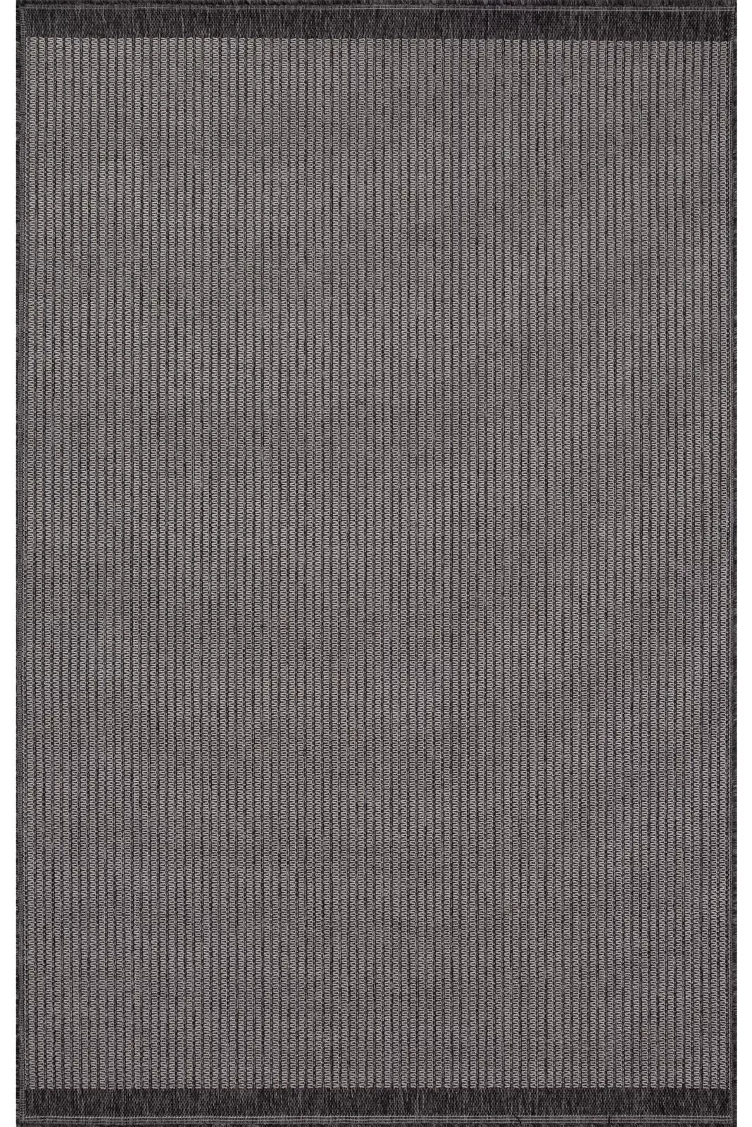 Miran Flatweave Rug 101 - Charcoal Grey