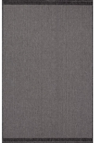 Miran Flatweave Rug 101 - Charcoal Grey