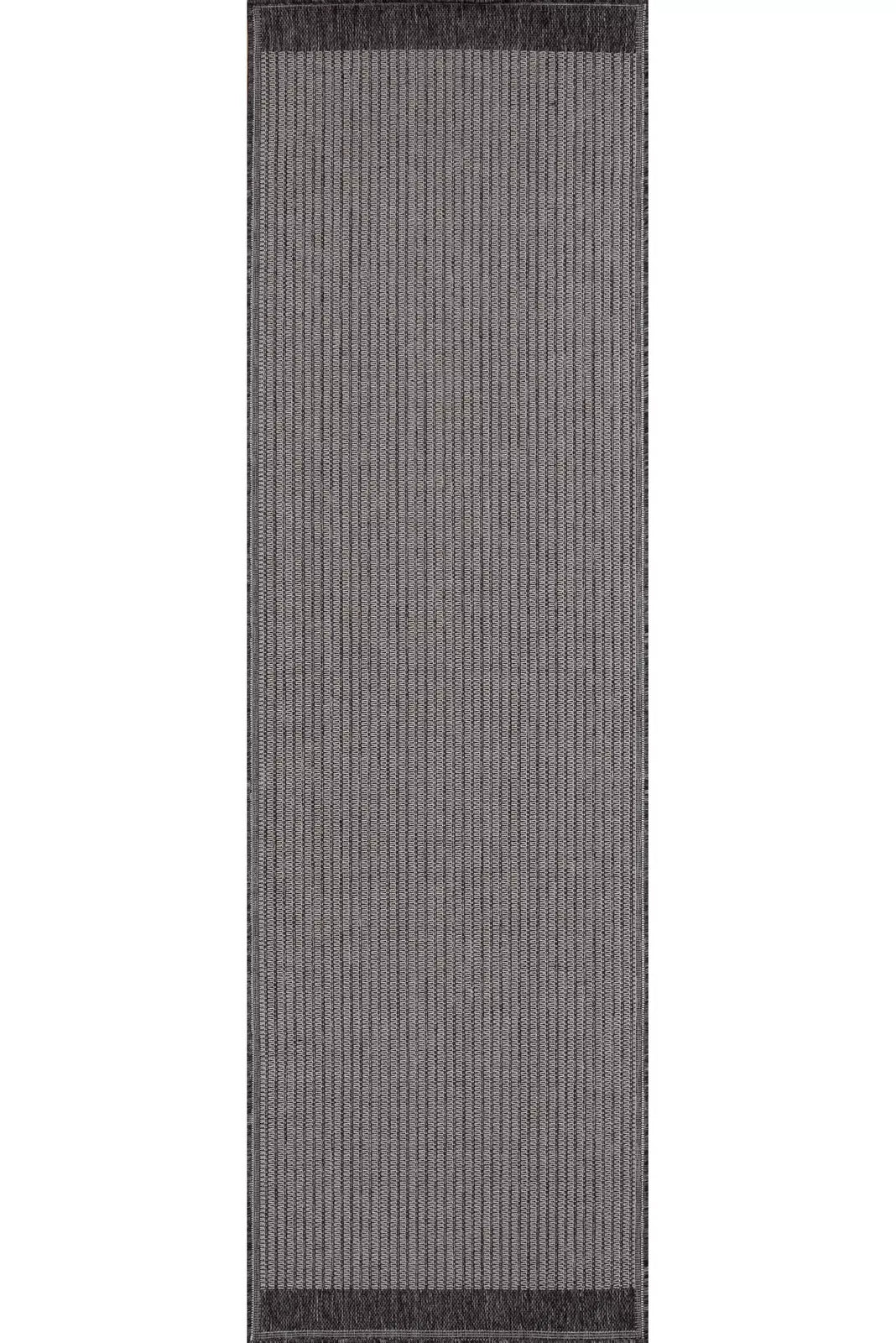 Miran Flatweave Rug 101 - Charcoal Grey