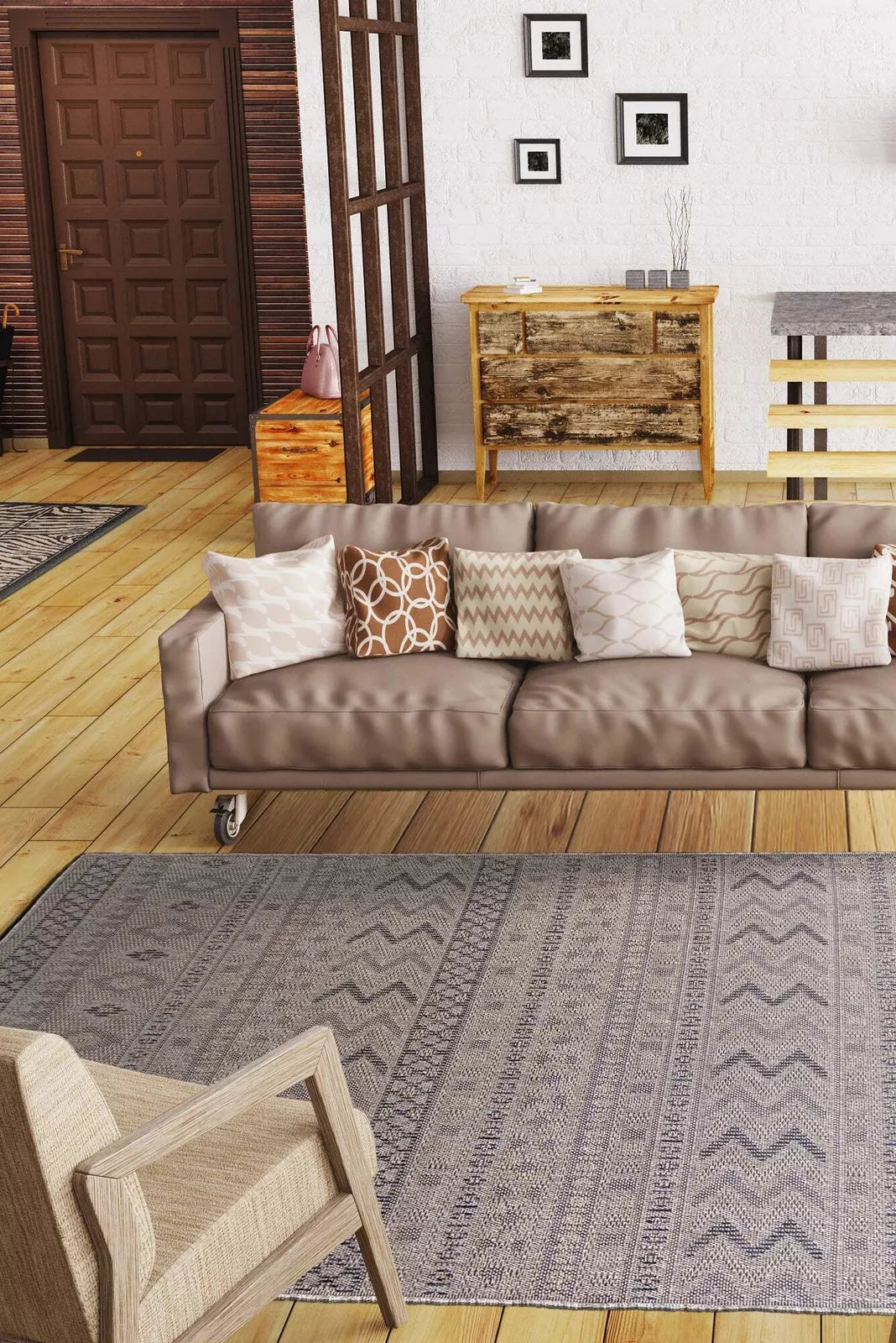 Miran Flatweave Rug 104 - Beige