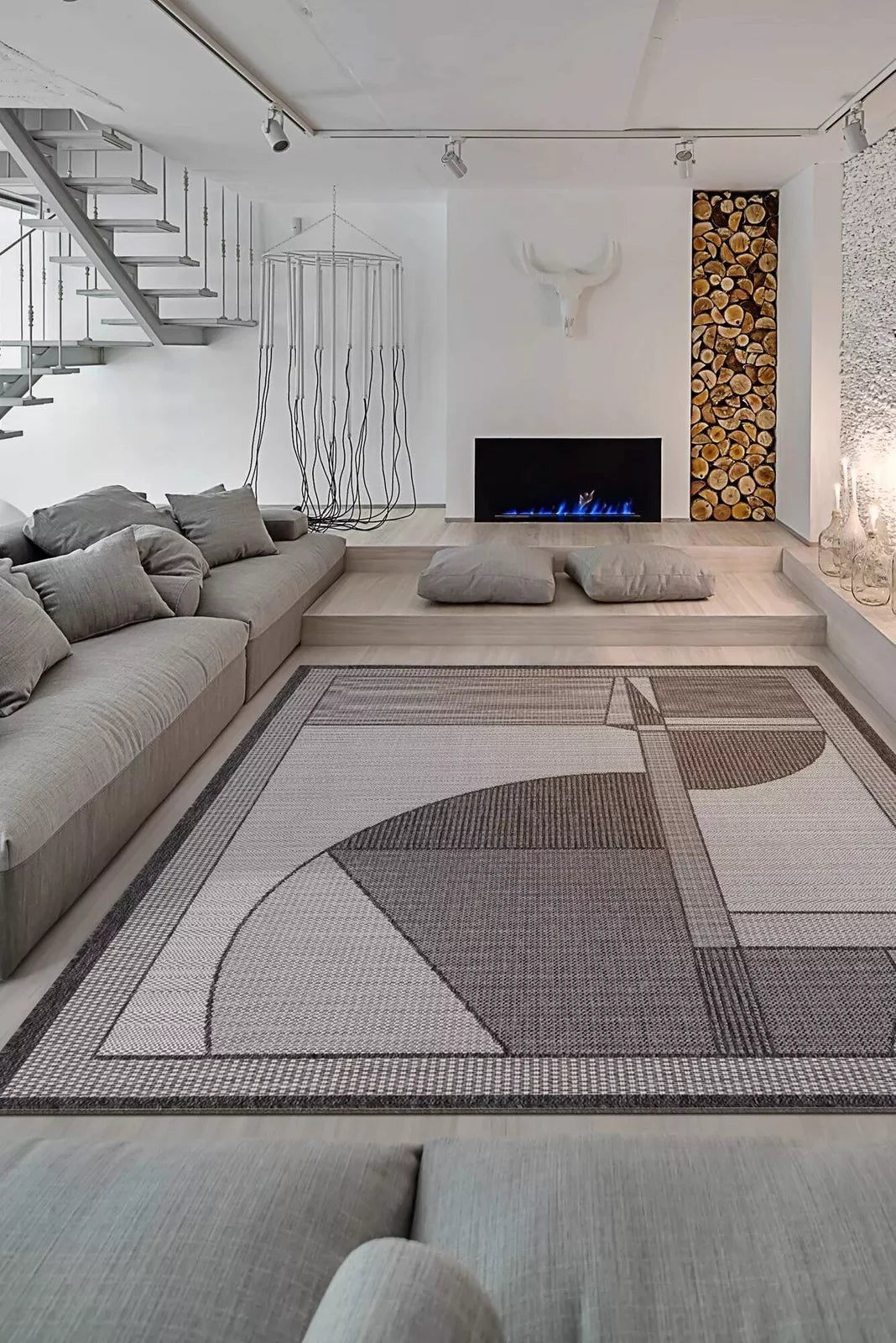 Miran Flatweave Rug 107 - Grey