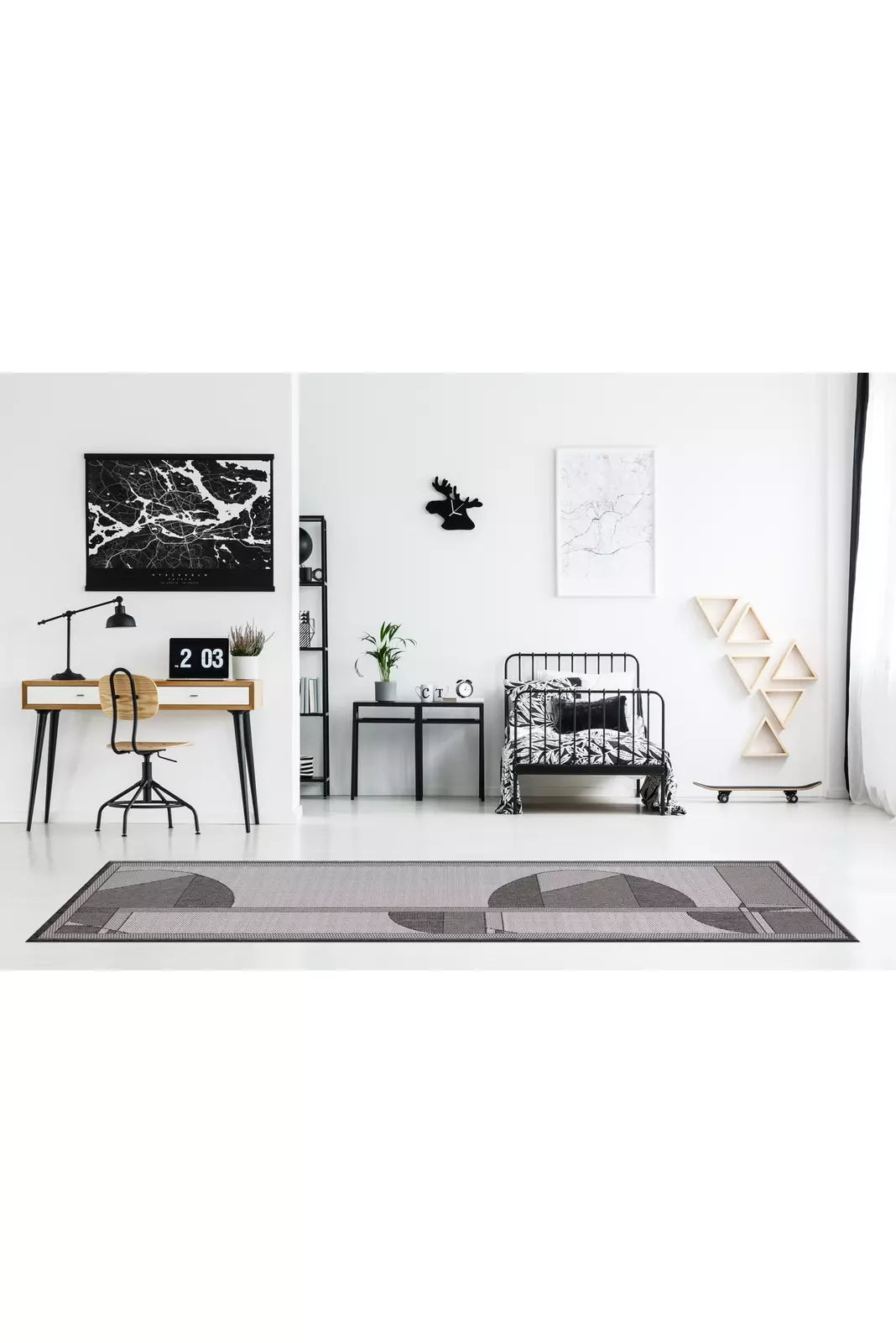 Miran Flatweave Rug 107 - Grey