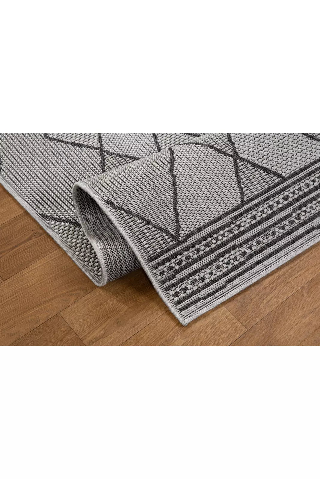 Miran Flatweave Rug 110 - Grey