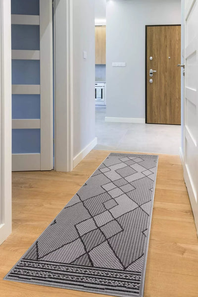 Miran Flatweave Rug 110 - Grey