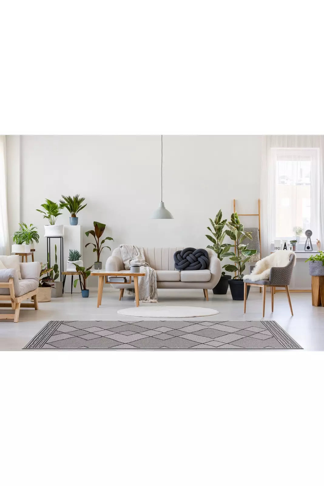 Miran Flatweave Rug 110 - Grey