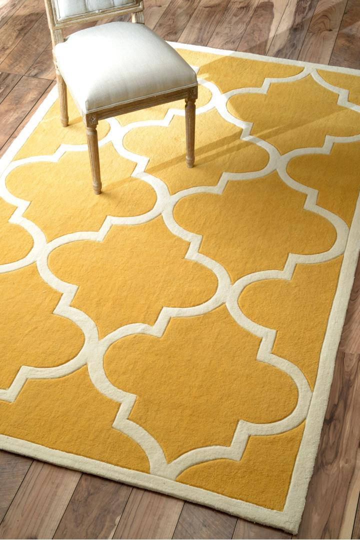 Moris Trellis Rug - 104 Yellow