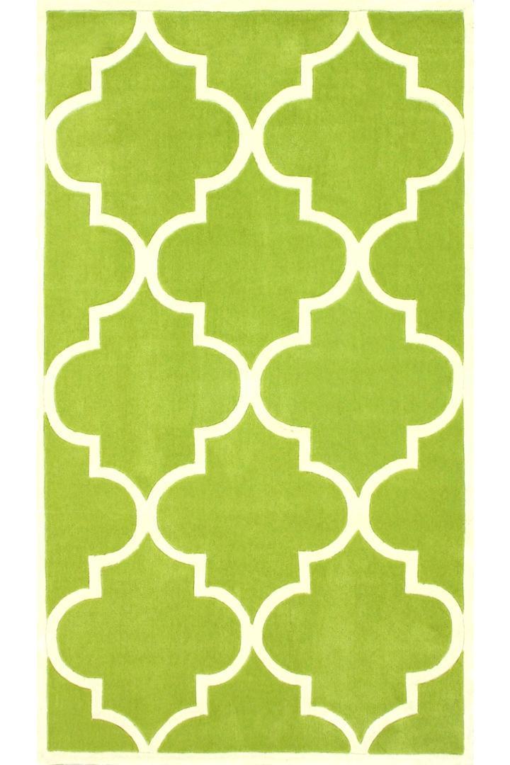 Moris Trellis Rug - 106 Green