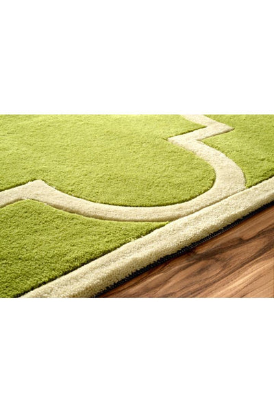 Moris Trellis Rug - 106 Green