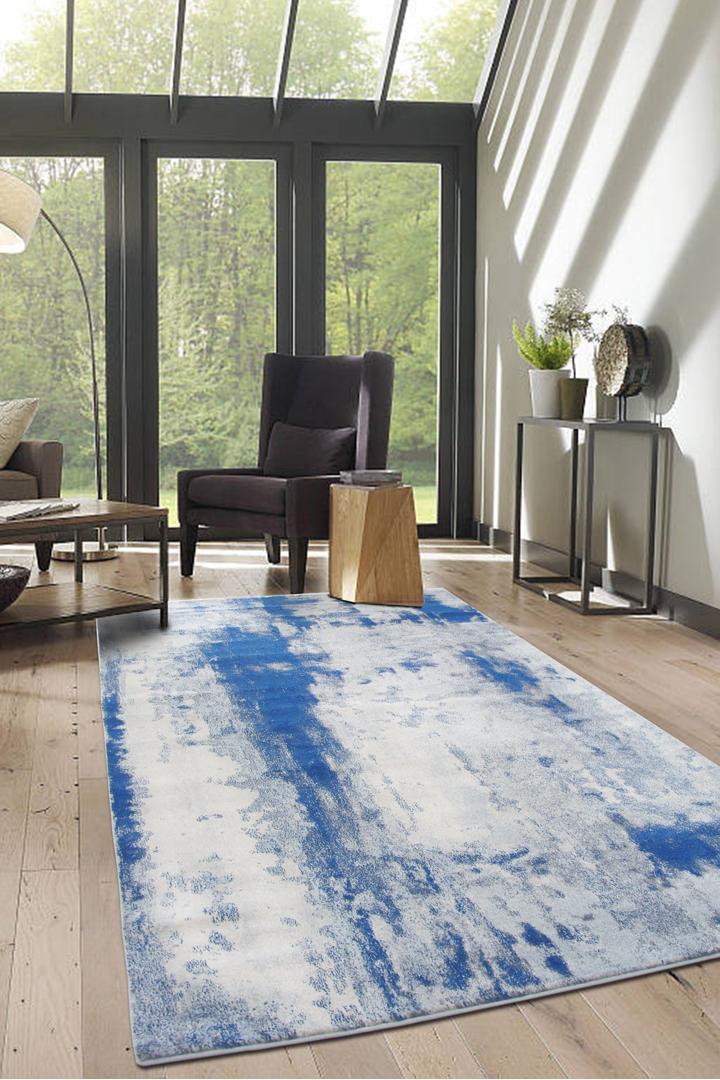 Morocco Abstract Rug - 103 Blue