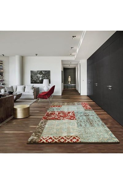 Morocco Patchword Rug - 107 Multicolours