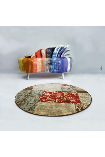 Morocco Patchword Rug - 107 Multicolours