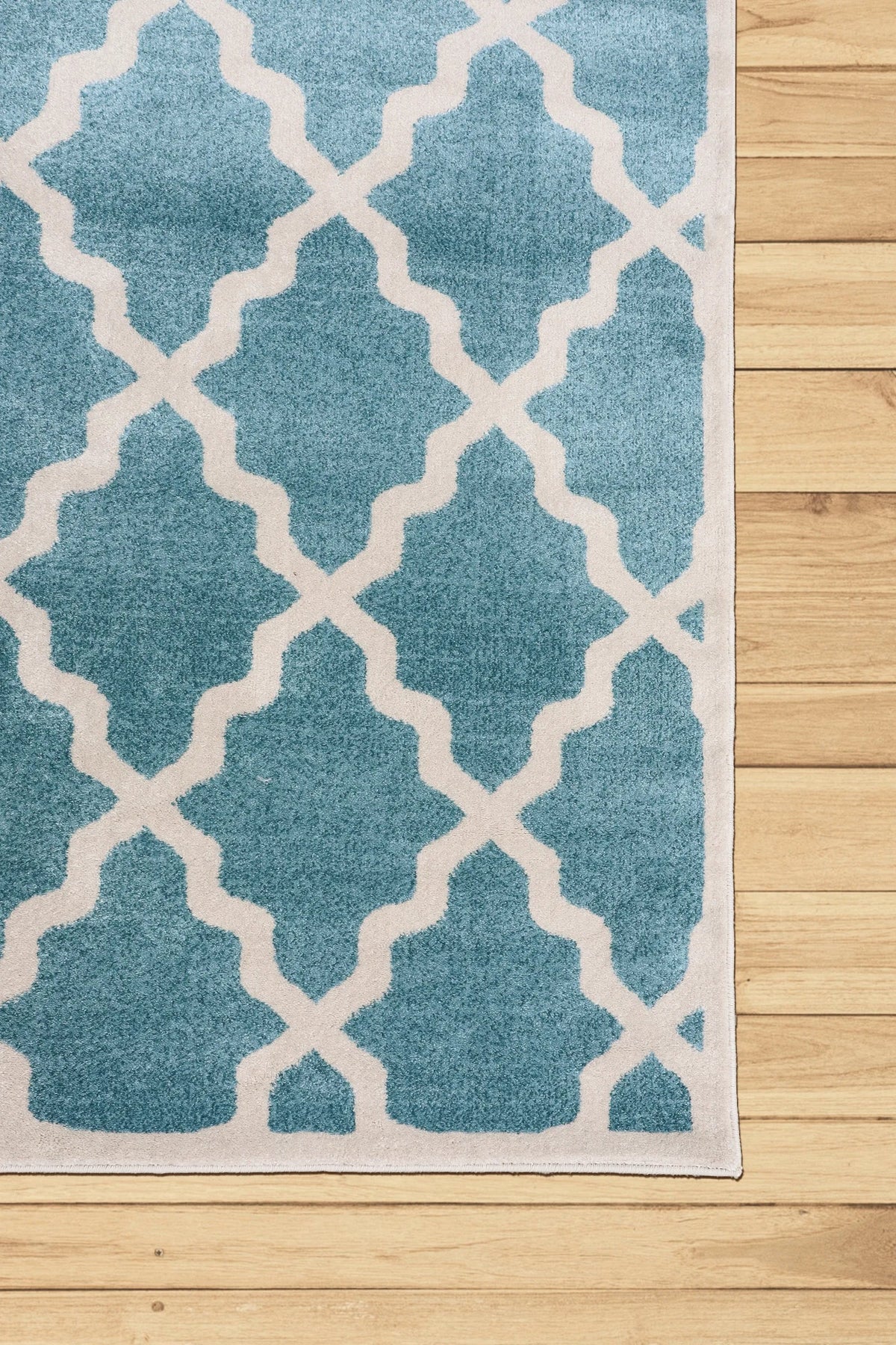 Morocco Trellis Rugs MG103-Aqua-Cotton-LJ | Buy Rugs Online | 290x200cm ...