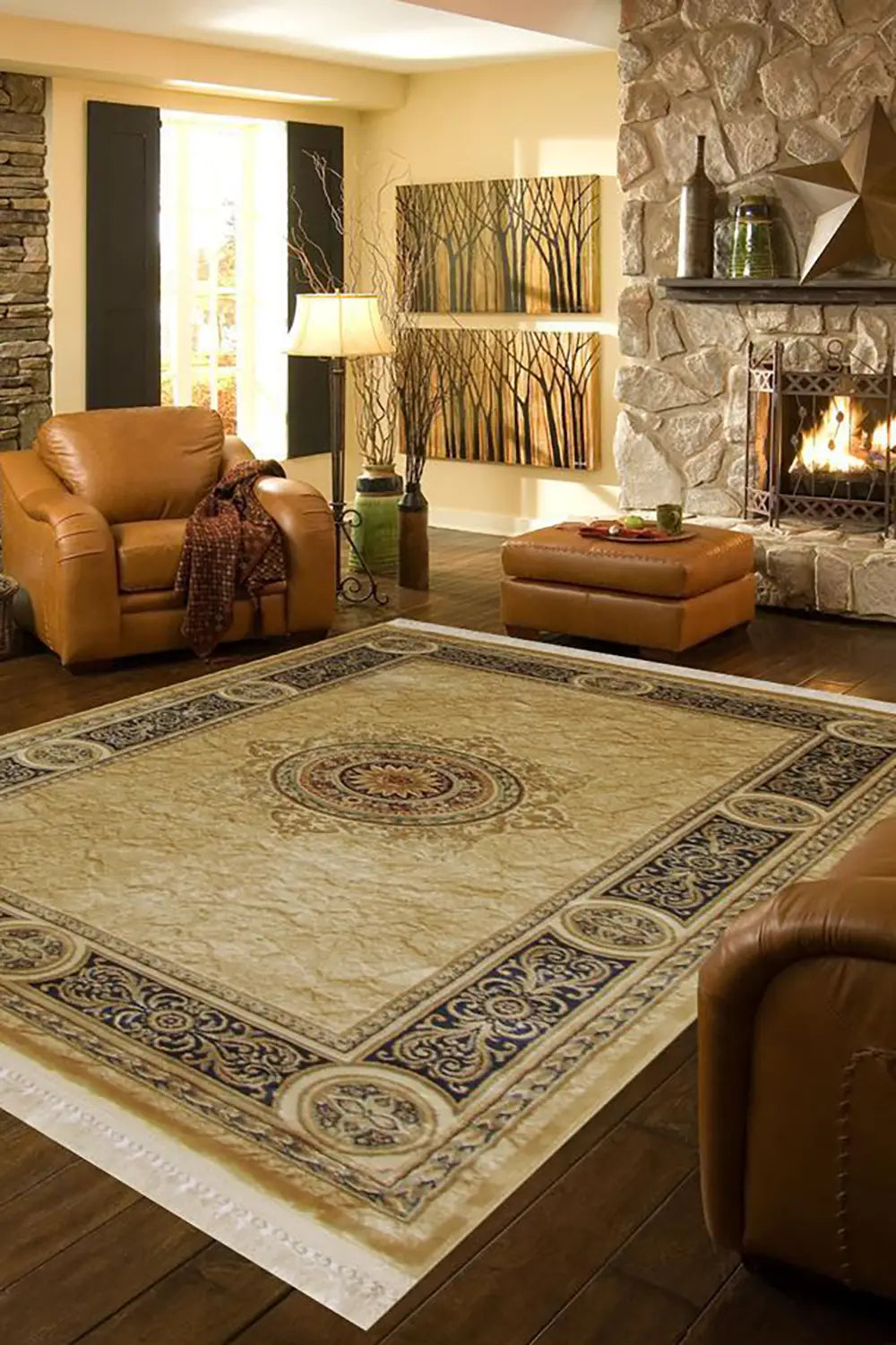 Mosaic Traditional Rug  - 115 Gold