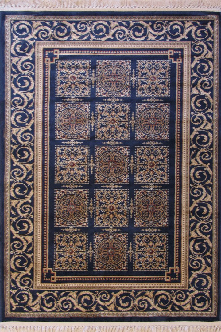 MosaicTraditional Rug - 126 Blue