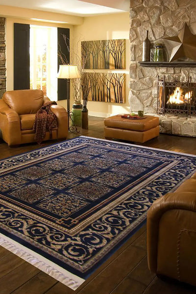 MosaicTraditional Rug - 126 Blue