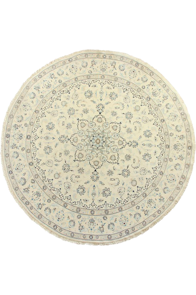 Nain Medallion Hand Knotted Wool Round Rug 295x295 cm