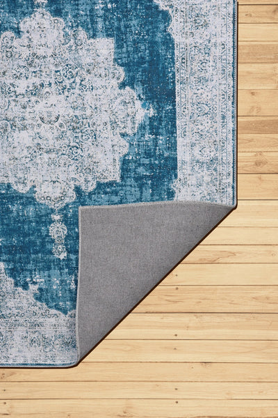 New Jersey Distressed Rug - 123 Blue