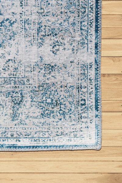 New Jersey Distressed Rug - 123 Blue