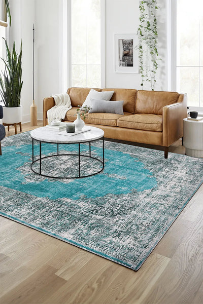 New Jersey Distressed Rug - 125 Blue