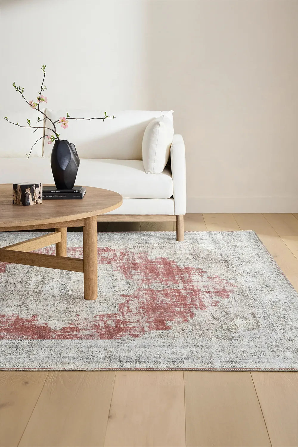 New Jersey Distressed Rug - 129 Red