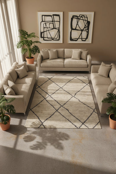 Nomadic Geometric Rug - 105 Beige