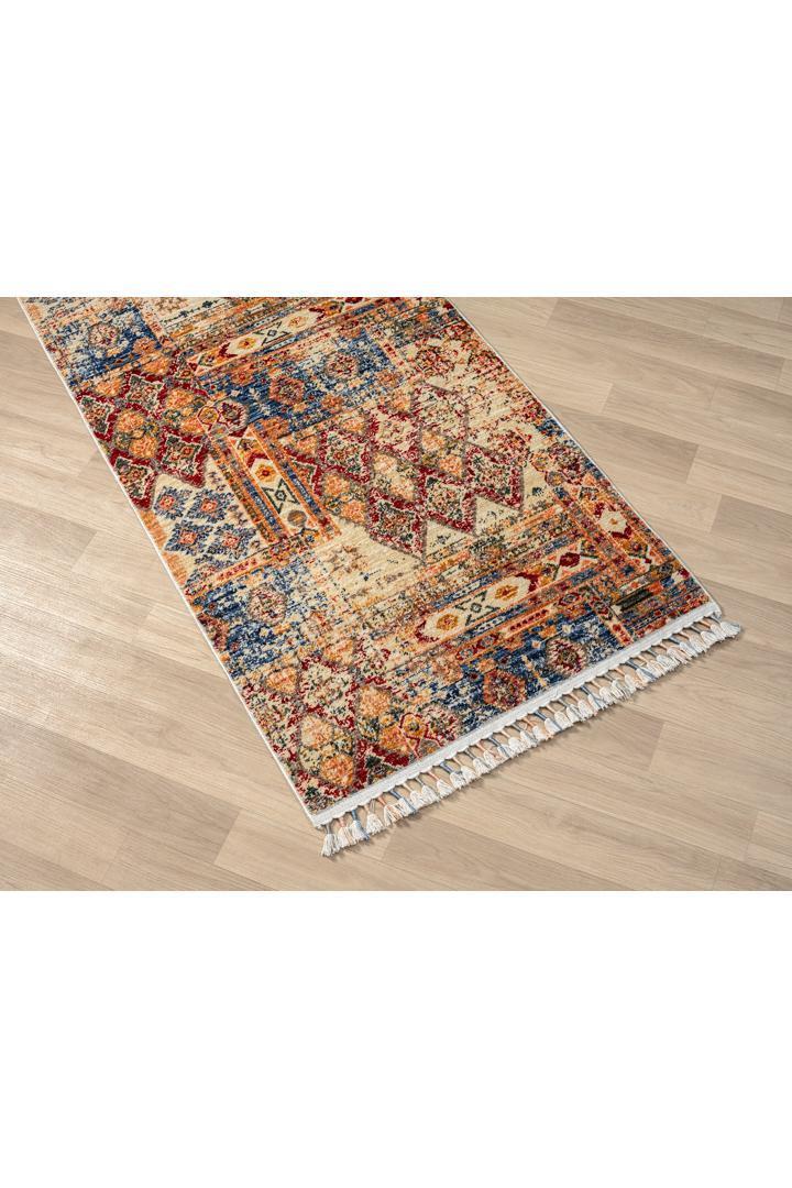 Orange Traditional Rug - 101 Multicolours