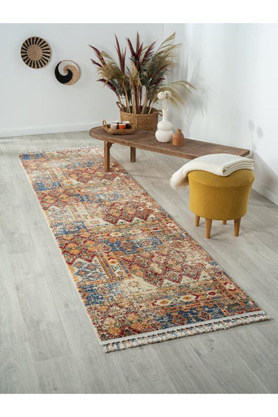 Orange Traditional Rug - 101 Multicolours