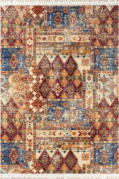 Orange Traditional Rug - 101 Multicolours