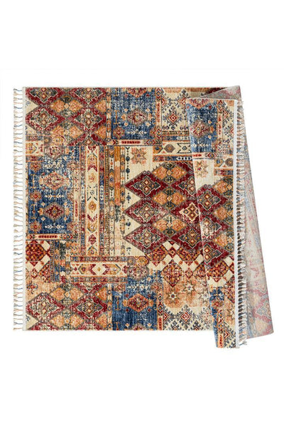 Orange Traditional Rug - 101 Multicolours