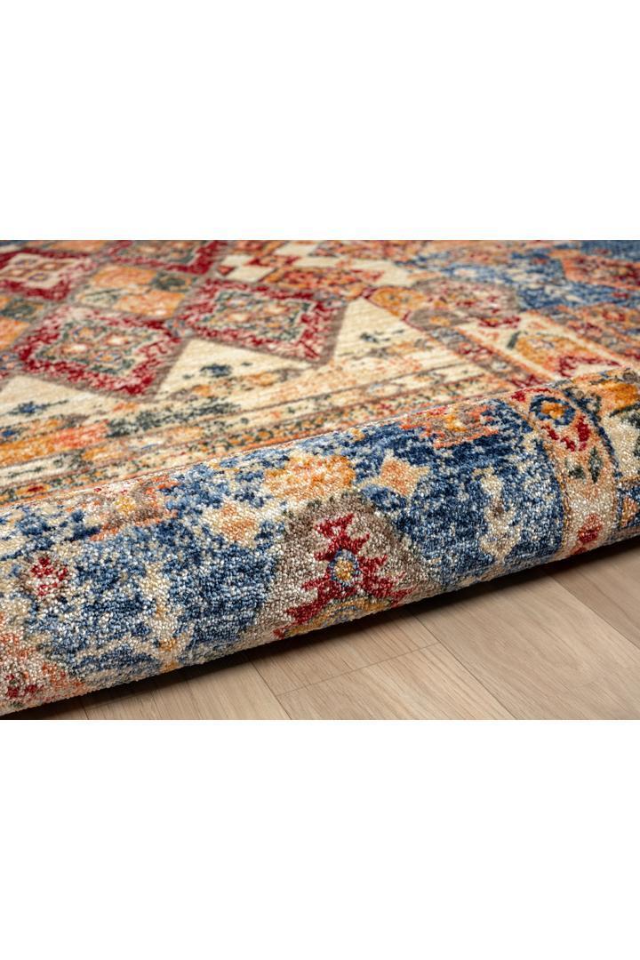 Orange Traditional Rug - 101 Multicolours