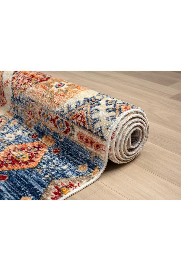 Orange Traditional Rug - 101 Multicolours