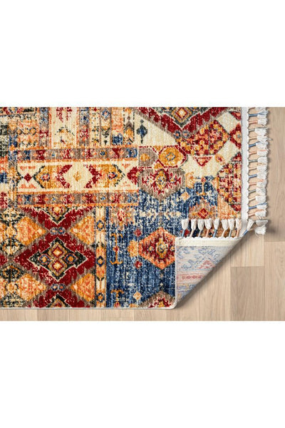 Orange Traditional Rug - 101 Multicolours