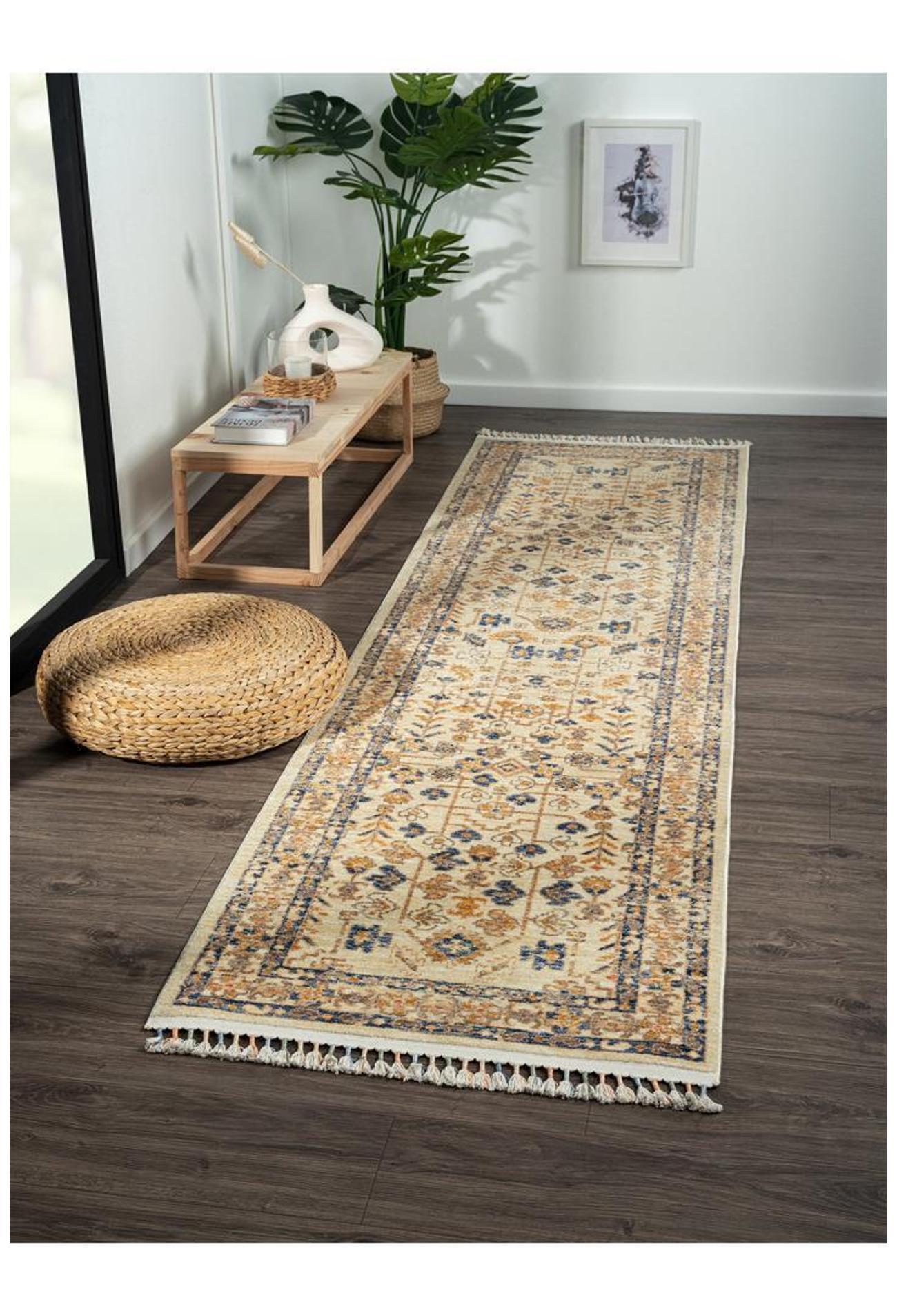 Orange Traditional Rug - 102 Beige