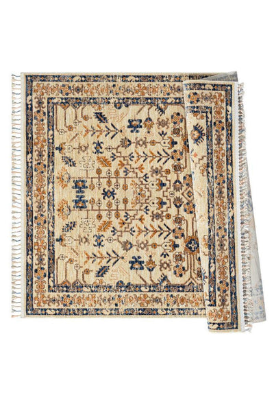 Orange Traditional Rug - 102 Beige