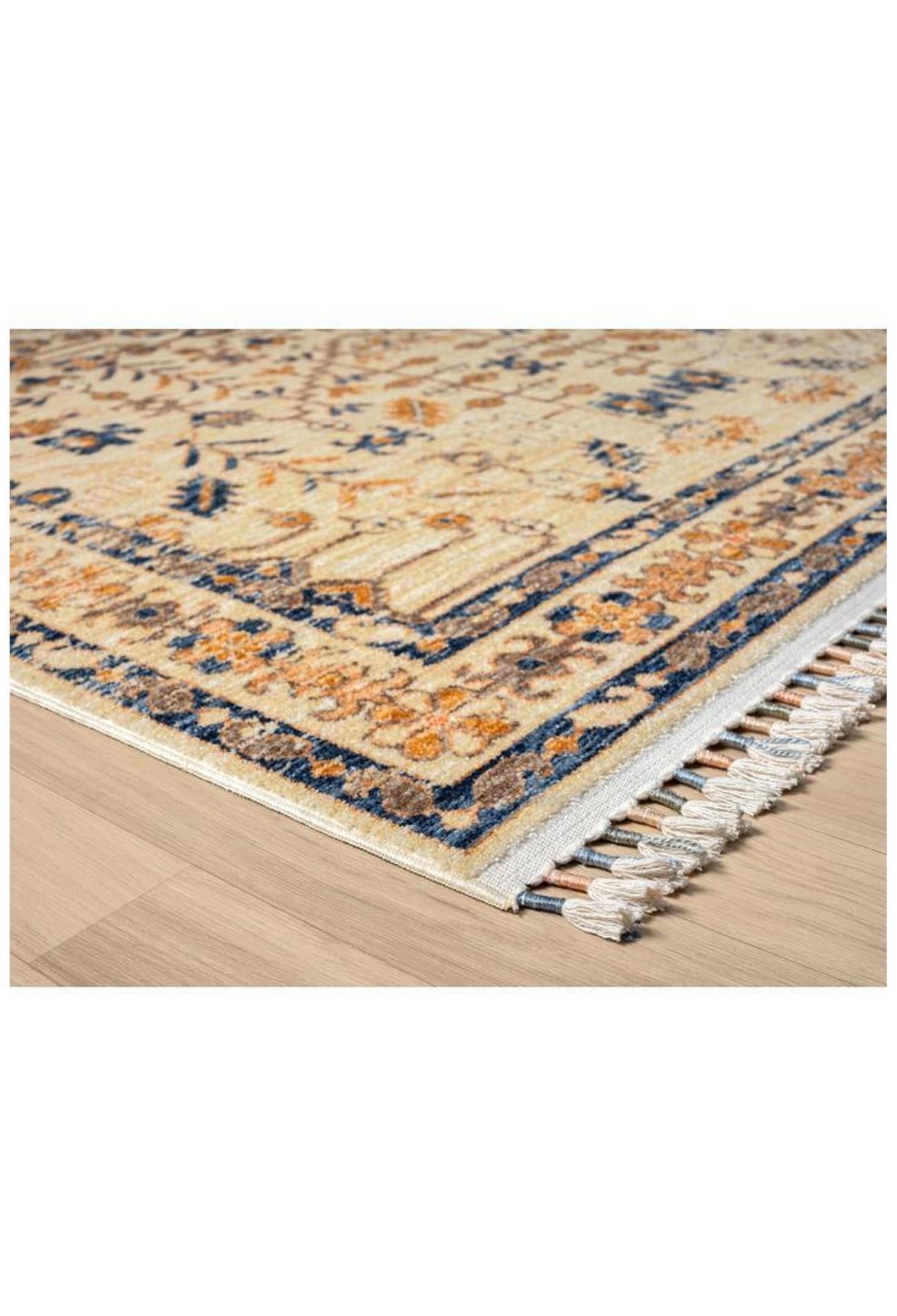 Orange Traditional Rug - 102 Beige