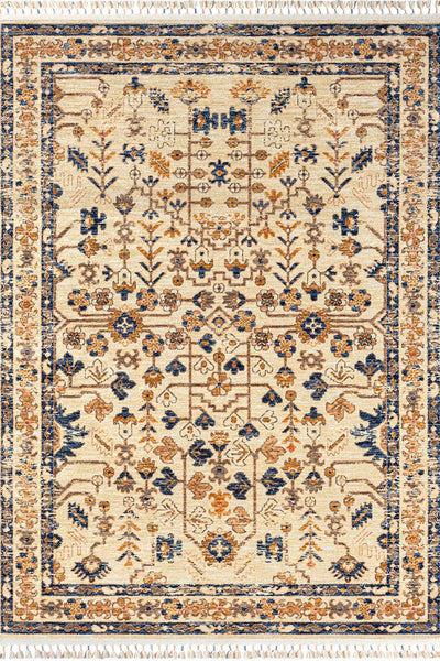 Orange Traditional Rug - 102 Beige