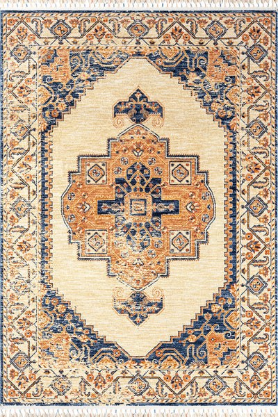 Orange Traditional Rug - 103 Beige