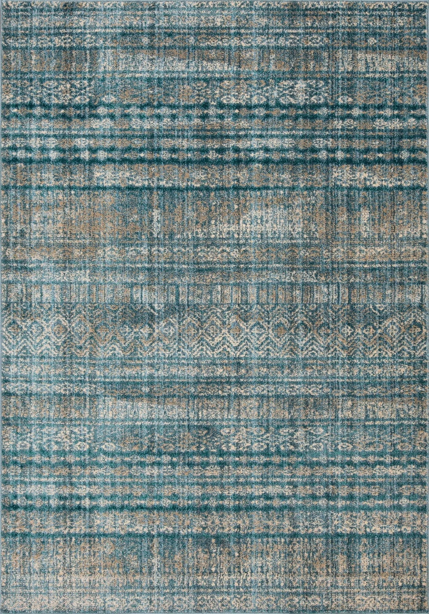 Orlando Distressed Rug - 104 Blue