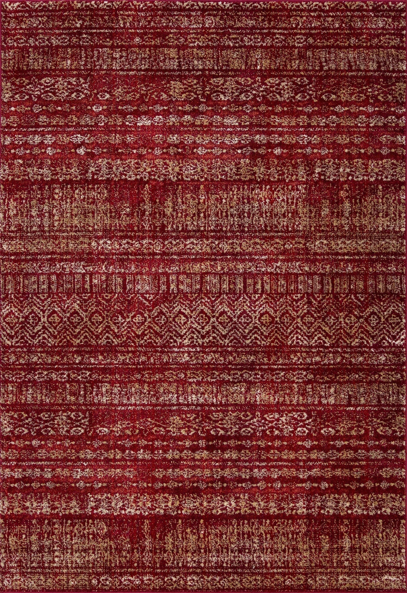 Orlando Distressed Rug - 103 Red