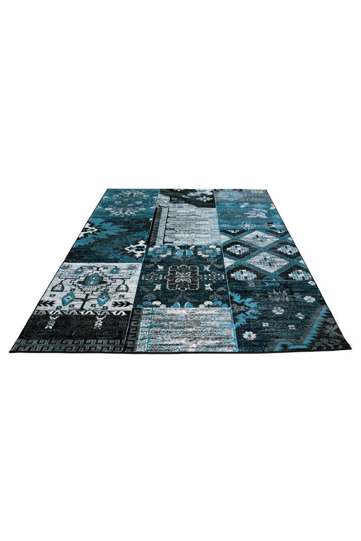 Patchwork Rug - 119 Blue