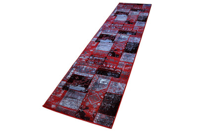 Patchwork Rug - 115 Red