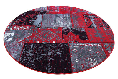 Patchwork Rug - 115 Red