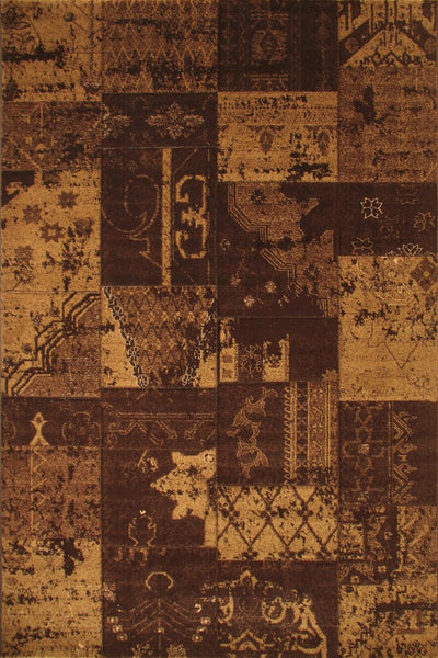 Patchwork Rug - 103 Brown