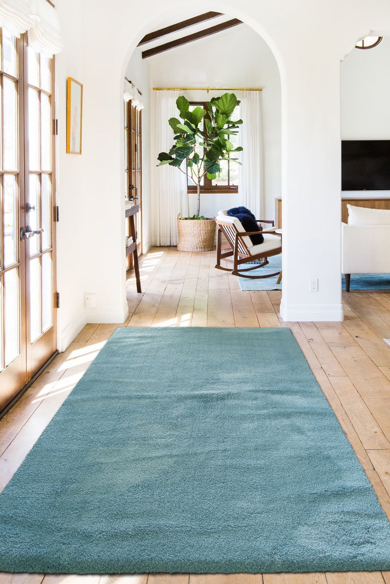 Soho Shaggy Rug - 107 Blue